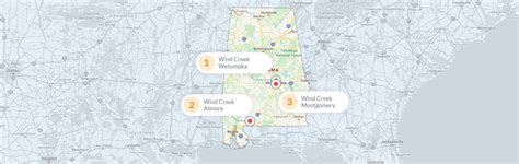 mobile alabama casinos map.